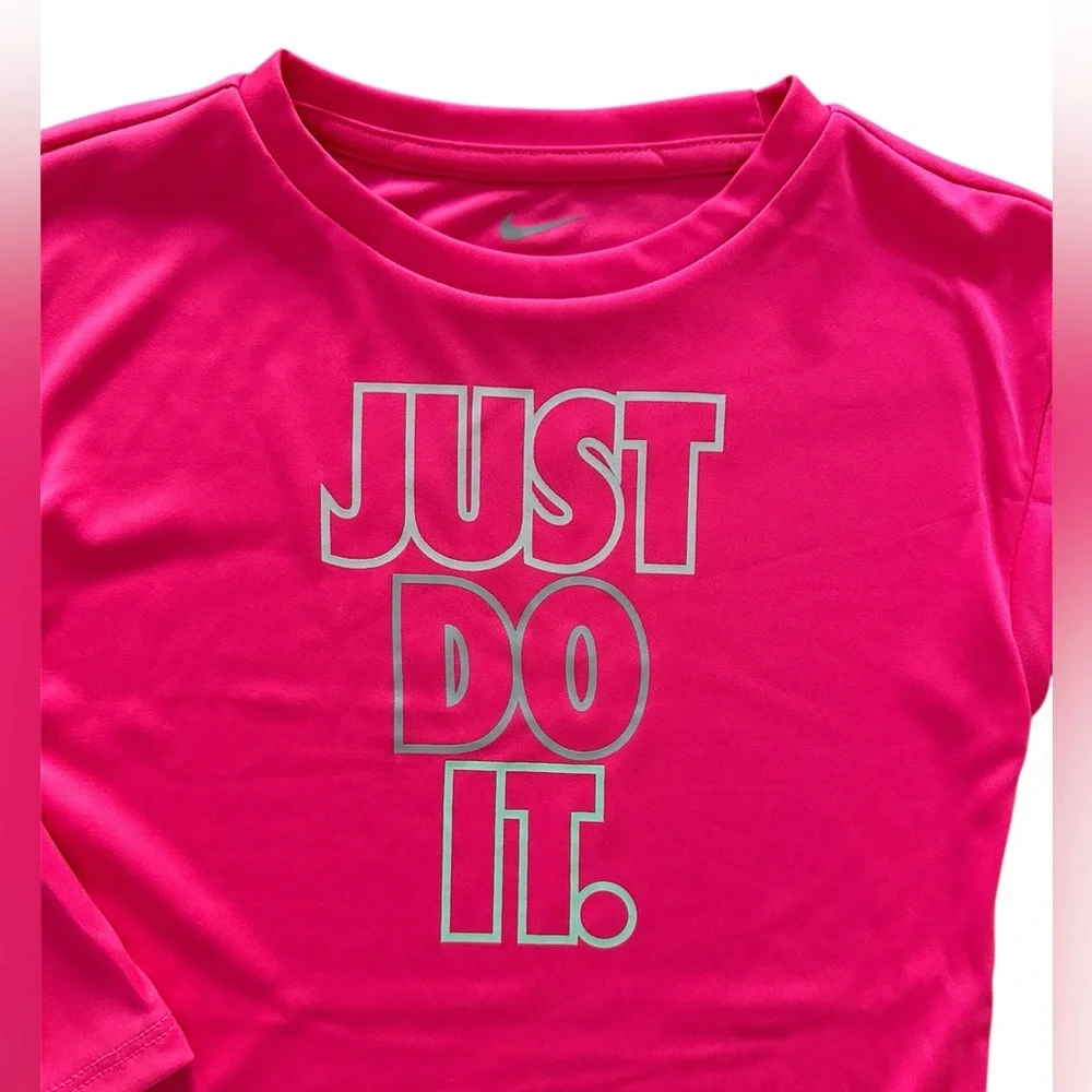 Nike Dri-Fit Pink Long Sleeve Top & Leggings Set Girls Size 4T NWT - Picture 4 of 10